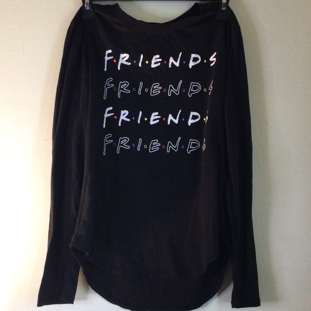 FRIENDS Black Long Sleeve Tee